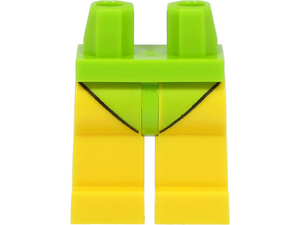 LEGO® los onderdeel Benen met Motief Limoen 970c03pb42
