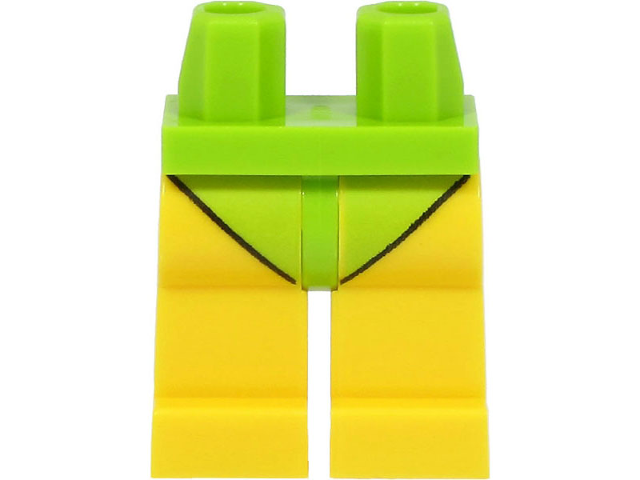 LEGO® los onderdeel Benen met Motief Limoen 970c03pb42