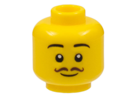 LEGO® los onderdeel Hoofd in kleur Geel 3626cpb3075