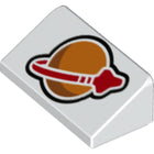 LEGO® los onderdeel Dakpan met Motief Wit 85984pb374