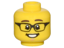 Plaatje in Gallery viewer laden, LEGO® los onderdeel Hoofd in kleur Geel 3626cpb3027