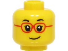 Plaatje in Gallery viewer laden, LEGO® los onderdeel Hoofd in kleur Geel 3626cpb2978