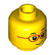 Plaatje in Gallery viewer laden, LEGO® los onderdeel Hoofd in kleur Geel 3626cpb2978