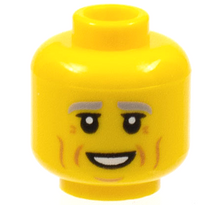 Plaatje in Gallery viewer laden, LEGO® los onderdeel Hoofd in kleur Geel 3626cpb2950