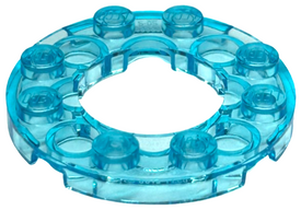 LEGO® los onderdeel Plaat Rond Doorzichtig Lichtblauw 11833