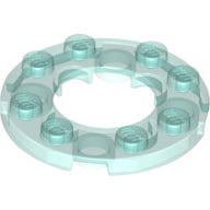 Plaatje in Gallery viewer laden, LEGO® los onderdeel Plaat Rond Doorzichtig Lichtblauw 11833
