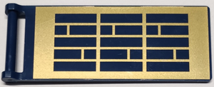 LEGO® los onderdeel Vlag met Motief Donkerblauw 30292pb053
