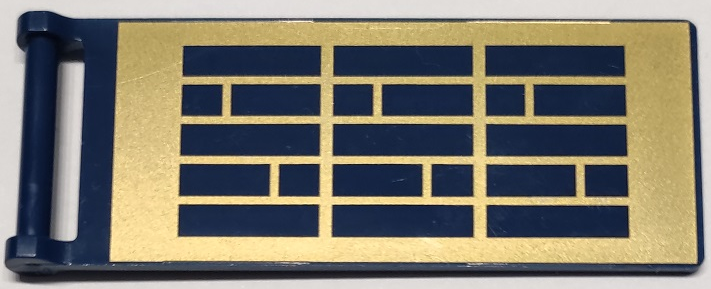 LEGO® los onderdeel Vlag met Motief Donkerblauw 30292pb053