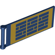 LEGO® los onderdeel Vlag met Motief Donkerblauw 30292pb053