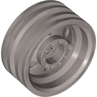 Plaatje in Gallery viewer laden, LEGO® los onderdeel Wiel in kleur Metallisch Zilver 56904