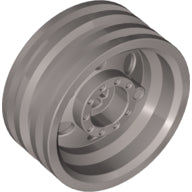 Plaatje in Gallery viewer laden, LEGO® los onderdeel Wiel in kleur Metallisch Zilver 56904