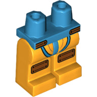 LEGO® Benen met Motief Donker Azuurblauw 970c110pb03