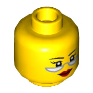 Plaatje in Gallery viewer laden, LEGO® los onderdeel Hoofd in kleur Geel 3626pb3003