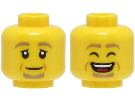 LEGO® los onderdeel Hoofd in kleur Geel 3626pb3002