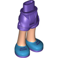 LEGO® los onderdeel Benen in kleur Donkerpaars 11202c00pb12