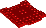 LEGO® los onderdeel Steen Aangepast in kleur Rood 15624