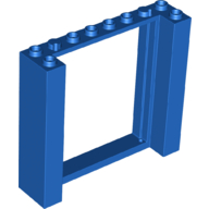 LEGO® los onderdeel Deurkozijn in kleur Blauw 80400
