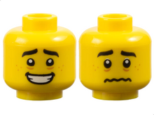 Plaatje in Gallery viewer laden, LEGO® los onderdeel Hoofd in kleur Geel 3626cpb2974