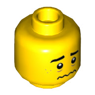 LEGO® los onderdeel Hoofd in kleur Geel 3626cpb2974
