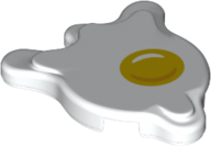 LEGO® los onderdeel Tegel Rond met Motief Wit 80677pb01
