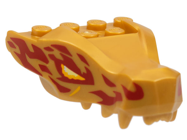 LEGO® Dier Onderdelen met Motief Parel Goud 72362pb05