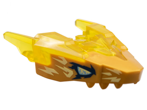LEGO® Dier Onderdelen met Motief Doorzichtig Geel 82276pb05