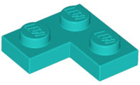 LEGO® los onderdeel Plaat Algemeen Donker Turkoois 2420
