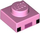 LEGO® los onderdeel Plaat met Motief Fel Roze 3024pb018