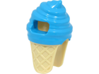 LEGO® los onderdeel Hoofddeksels Donker Azuurblauw 80678pb01
