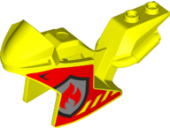 Plaatje in Gallery viewer laden, LEGO® los onderdeel Fiets &amp; Motor Neon geel 18895pb28