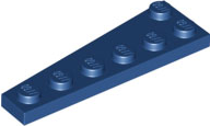 LEGO® los onderdeel Wig Plaat in kleur Donkerblauw 78444