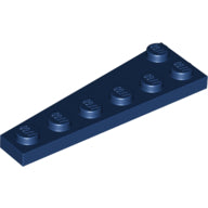 LEGO® los onderdeel Wig Plaat in kleur Donkerblauw 78444