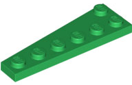 LEGO® los onderdeel Wig Plaat in kleur Groen 78444