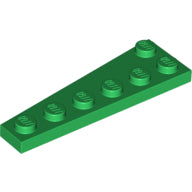 Plaatje in Gallery viewer laden, LEGO® los onderdeel Wig Plaat in kleur Groen 78444