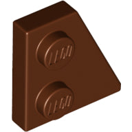 Plaatje in Gallery viewer laden, LEGO® los onderdeel Wig Plaat Roodachtig Bruin 24307