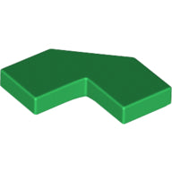 LEGO® los onderdeel Tegel Aangepast in kleur Groen 27263