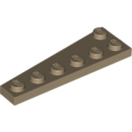 Plaatje in Gallery viewer laden, LEGO® los onderdeel Wig Plaat Donker Geelbruin 78444