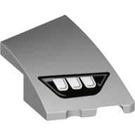 Plaatje in Gallery viewer laden, LEGO® Wig met Motief Licht Blauwachtig Grijs 80178pb004