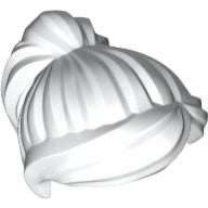 LEGO® los onderdeel Haar in kleur Wit 87990