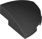 LEGO® los onderdeel Dakpan Gebogen in kleur Zwart 76797