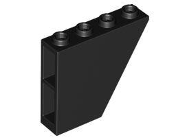 LEGO® los onderdeel Dakpan Omgekeerd in kleur Zwart 67440