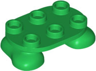 LEGO® los onderdeel Benen Aangepast in kleur Groen 66859