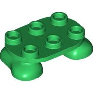 Plaatje in Gallery viewer laden, LEGO® los onderdeel Benen Aangepast in kleur Groen 66859