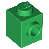 Plaatje in Gallery viewer laden, LEGO® los onderdeel Steen Aangepast in kleur Groen 87087
