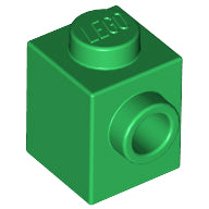 Plaatje in Gallery viewer laden, LEGO® los onderdeel Steen Aangepast in kleur Groen 87087