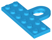 LEGO® los onderdeel Plaat Aangepast Donker Azuurblauw 78168