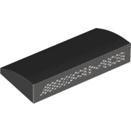 Plaatje in Gallery viewer laden, LEGO® onderdeel Dakpan Gebogen met Motief Zwart 88930pb147