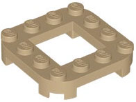 LEGO® los onderdeel Plaat Aangepast Donker Geelbruin 79387
