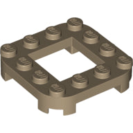 LEGO® los onderdeel Plaat Aangepast Donker Geelbruin 79387