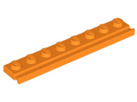 LEGO® los onderdeel Plaat Aangepast in kleur Oranje 4510